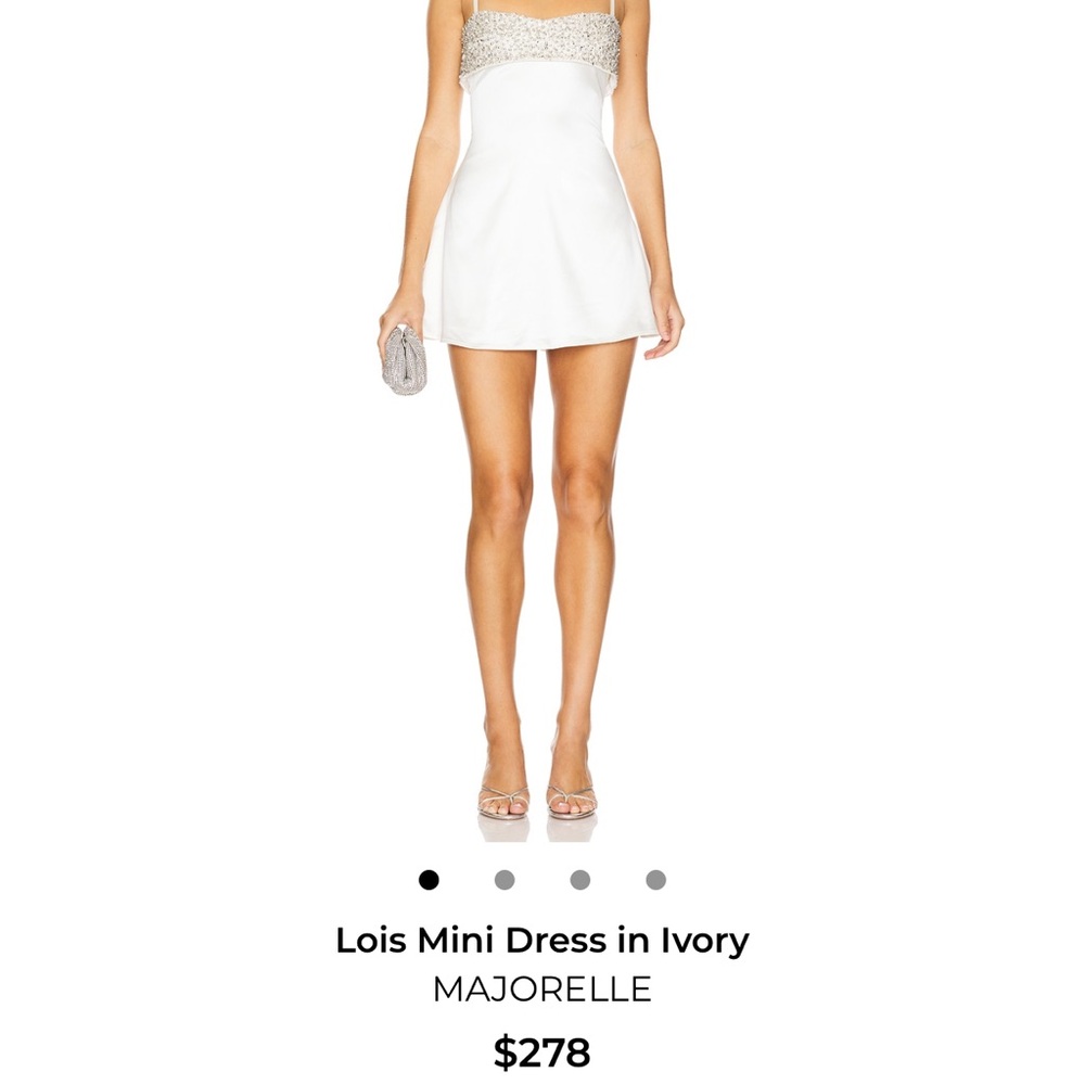 REVOLVE Majorelle white bridal mini dress - Picture 3 of 4